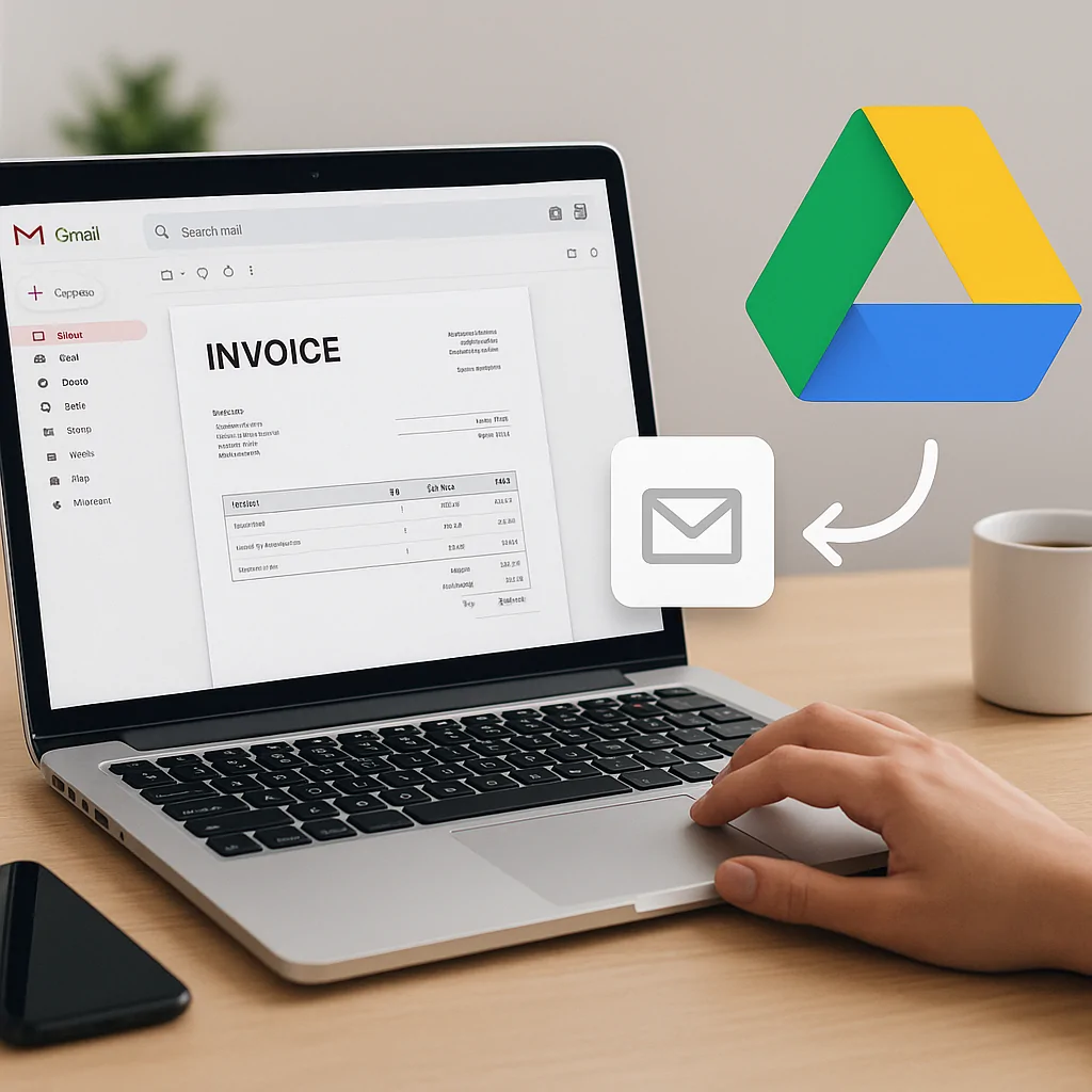 איסוף חשבוניות מהמייל ל‑Google Drive ב‑2026: המדריך המעשי לאוטומציה של חשבוניות בג'ימייל